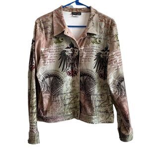 Vintage Impulse California size M jacket ornate buttons.